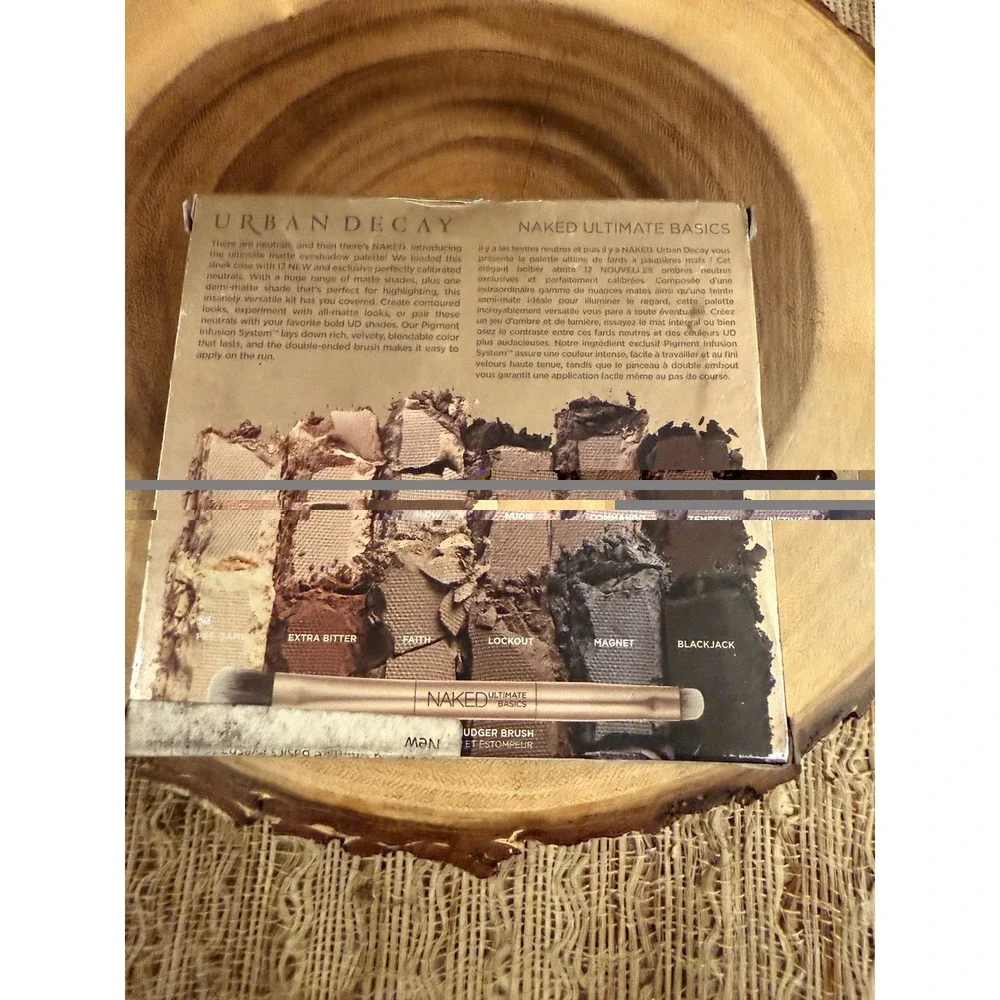URBAN DECAY NAKED ULTIMATE BASICS 12 COLOR EYESHADOW PALETTE BRUSH NIB